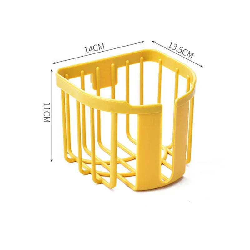 Punch-Free Toilet Paper Shelf Bathroom Kitchen Tissue Box Wall-Mounted Sticky Paper Storage Box Toilet Paper Holder Roll Paper