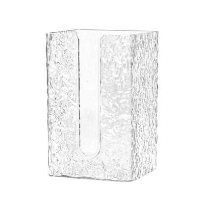 Bathroom Tissue Box Wall-mounted Paper Case Glacier Style Face Wash Towel Storage Container Sanitary Paper Holder Acrylic Boxes